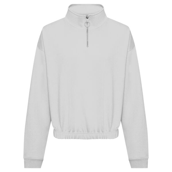 AWDis Ladies Cropped 1/4 Zip Sweatshirt Thumbnail