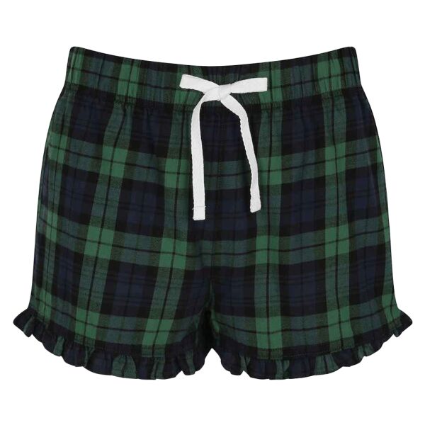 Women's tartan frill shorts Thumbnail