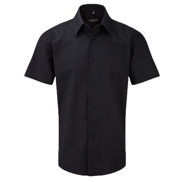 Russell Collection Short Sleeve Tailored Oxford Shirt Thumbnail