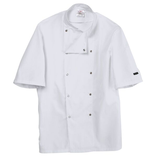 Dennys Short Sleeve Press Stud Chef's Jacket Thumbnail