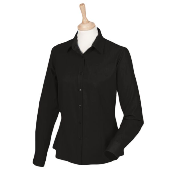 Henbury Ladies L/S Wicking Shirt Thumbnail