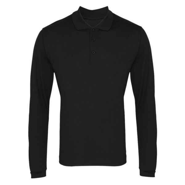 Premier L/S Coolchecker Pique Polo Thumbnail