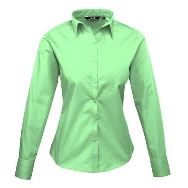 Premier Lds L/S Poplin Blouse Thumbnail