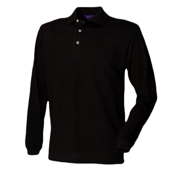Henbury Classic L/S Polo Thumbnail