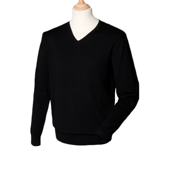 Henbury 12g V Neck Sweater Thumbnail