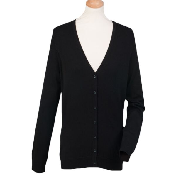 Henbury Lds V Neck Cardigan Thumbnail